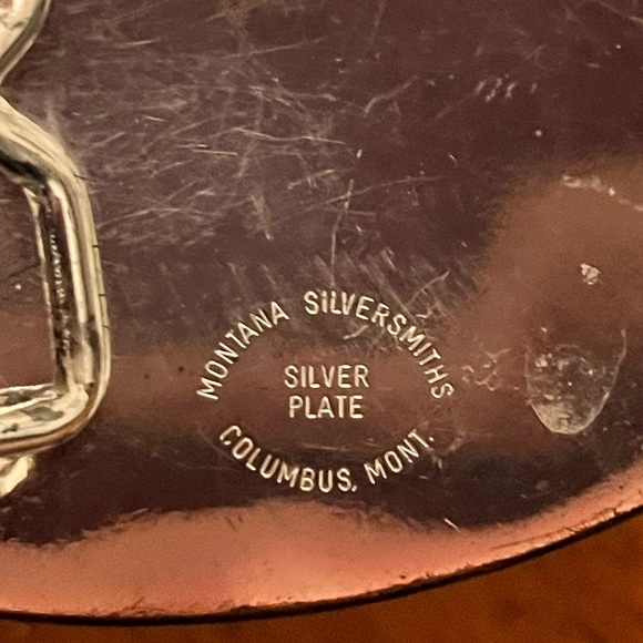 Montana Silversmiths - Silver Plated Belt Buckle - Made In USA - - Picture 4 of 4